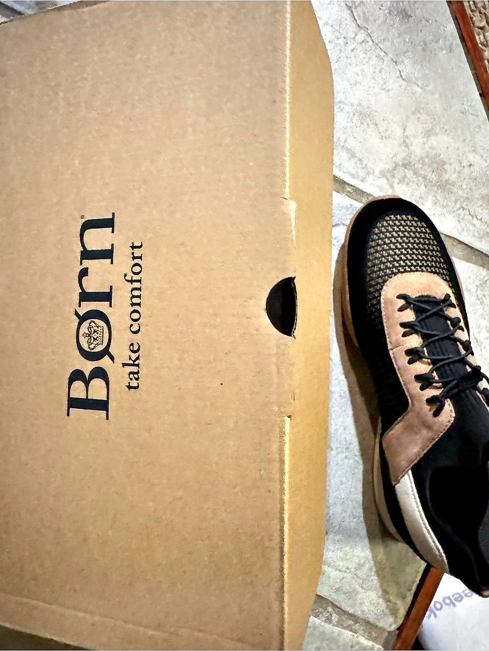 NEW Børn Aire Knit Sneakers – Women's 8.5 M – Black Knit Combo – New In Box - Picture 2 of 2